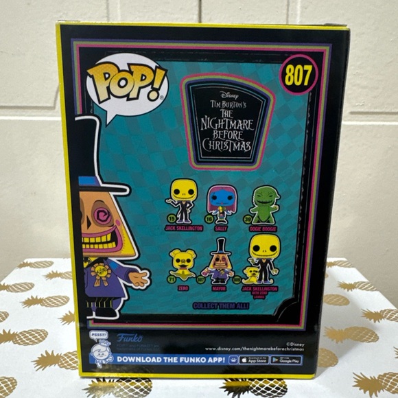 Funko Pop! Disney Nightmare before Christmas Mayor #807 Black Light Figure - Picture 3 of 3